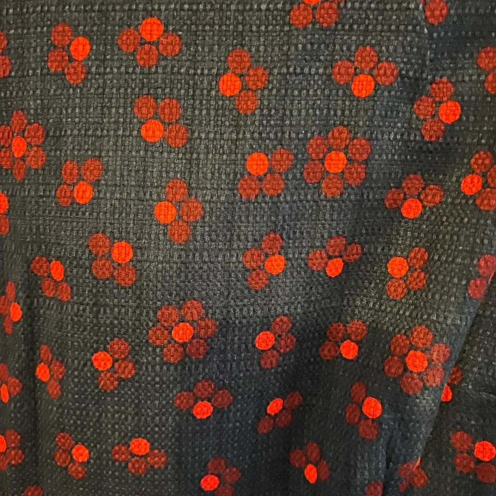 NEW Boden Martha Fitted Dress. Navy with red geometric flowers. - Picture 11 of 11